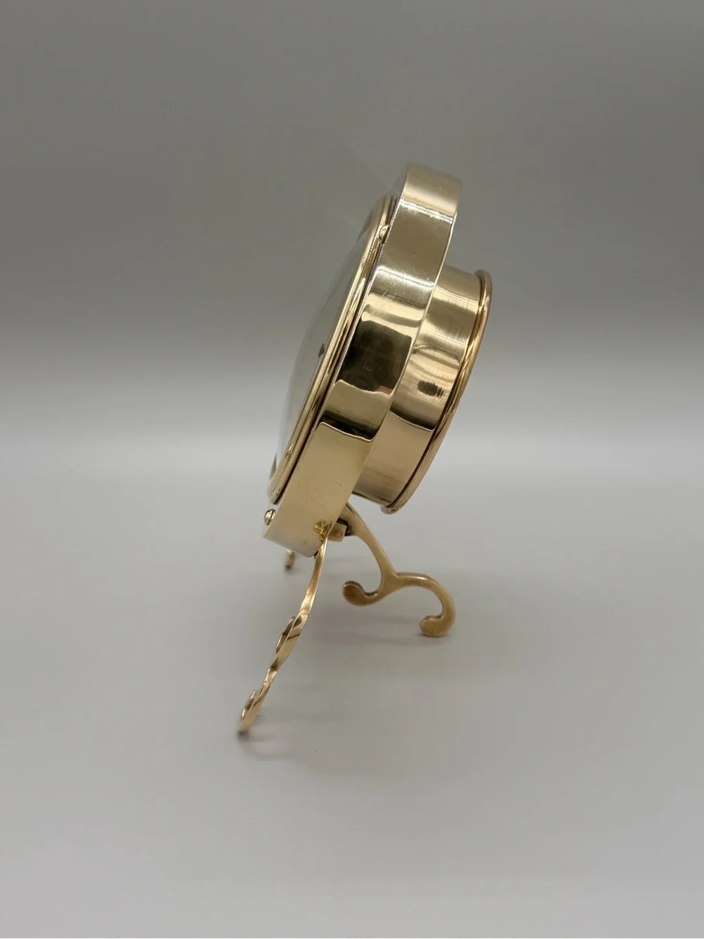 VTG Brass Porthole Desk Clock Maritime Nautical Ship Marine Table Clock Takane